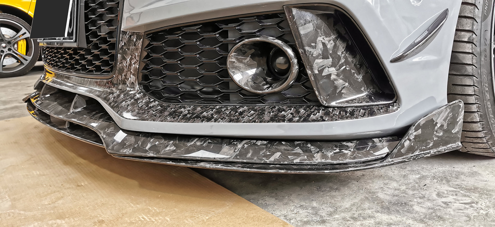 Aero Republic Carbon Fiber Front Lip Splitter for Audi RS7 2014-2018 C7