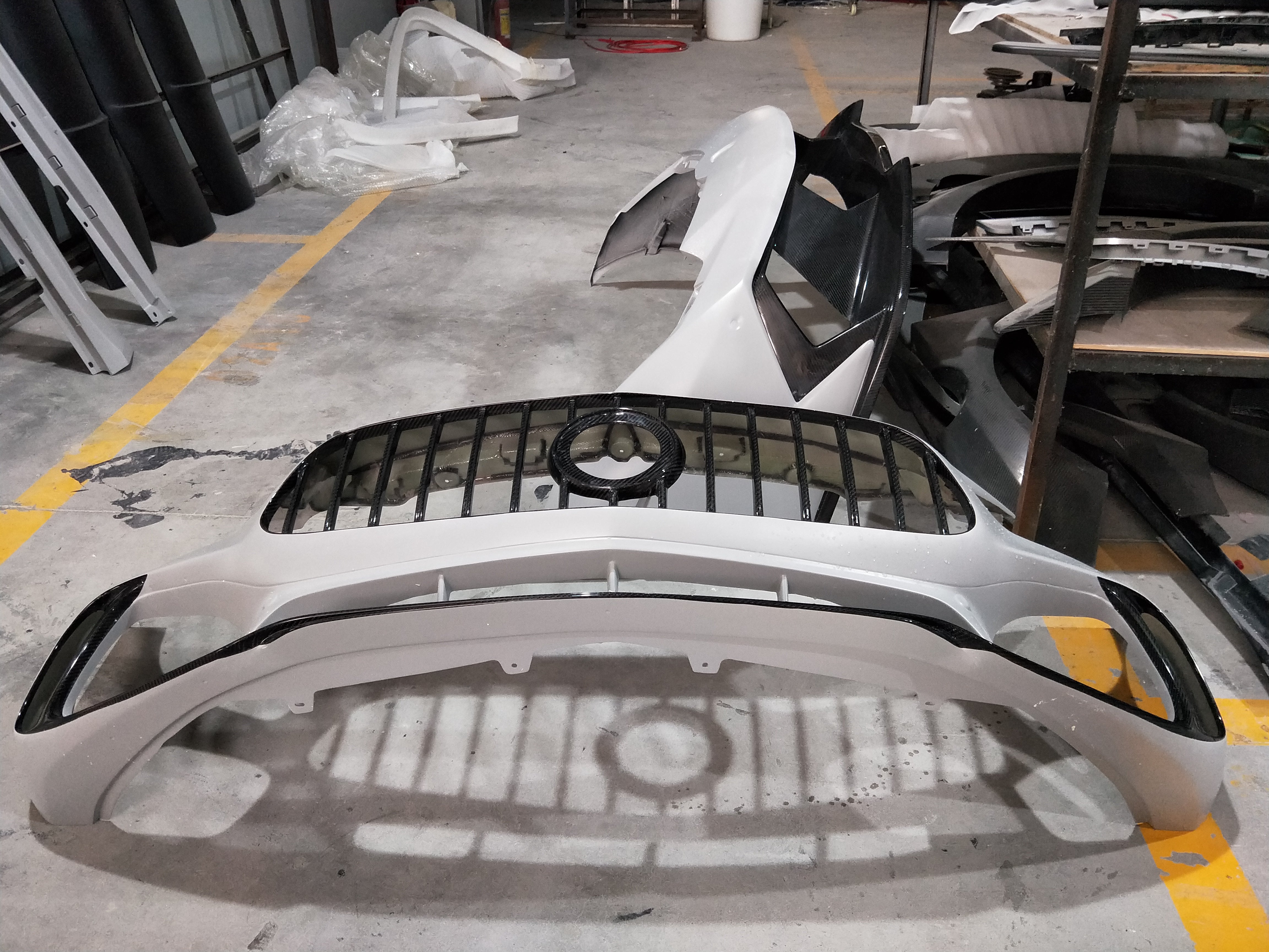 Aero Republic PD Style Carbon Fiber Front Bumper & Lip & Canards for Mercedes Benz C190 AMG GT GTS Pre-facelift 2015-2017