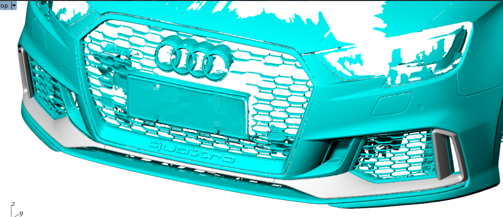 Aero Republic Pre-preg Carbon Fiber Front Bumper Trim Cover for Audi RS3 2018-2020