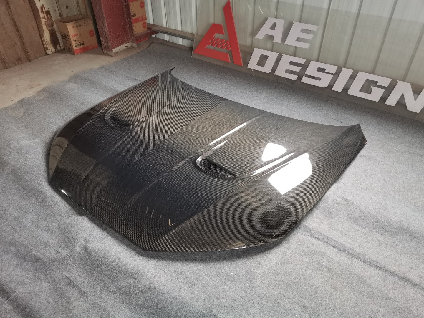 Armorextend AE Design Carbon Fiber Hood Bonnet for Audi RS4 S4 A4 B9 B9.5