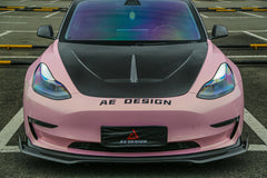 Armorextend AE Design Carbon Fiber Front Lip for Tesla Model 3 / Performance