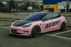 Armorextend AE Design Carbon Fiber Front Lip for Tesla Model 3 / Performance