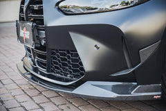 BCTXE Carbon Fiber Front Bumper Canards For BMW M3 G80 M4 G82 G83 2021-ON