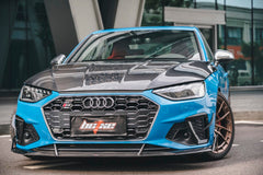 BCTXE Tuning Carbon Fiber Front Bumper Canards for Audi S4 & A4 S Line 2020-ON B9.5