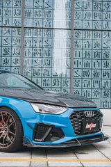 BCTXE Tuning Carbon Fiber Front Bumper Canards for Audi S4 & A4 S Line 2020-ON B9.5