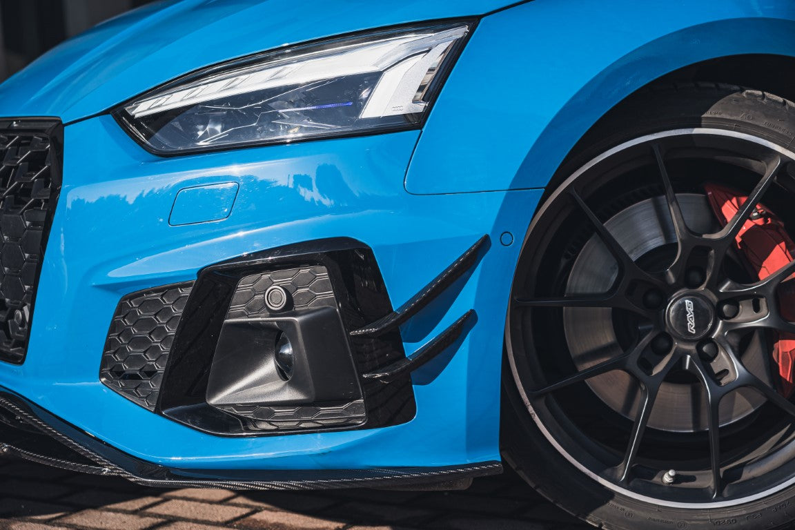BCTXE Tuning Pre-preg Carbon Fiber Front Bumper Canards for Audi S5 & A5 S Line 2020-ON B9.5