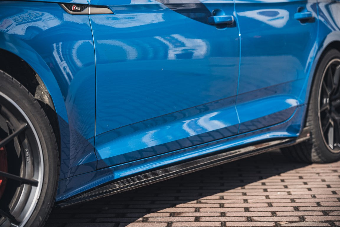 BCTXE Tuning Pre-preg Carbon Fiber Side Skirts for Audi S5 & A5 S Line & A5 Base 2020-ON B9.5 4 Door Sedan