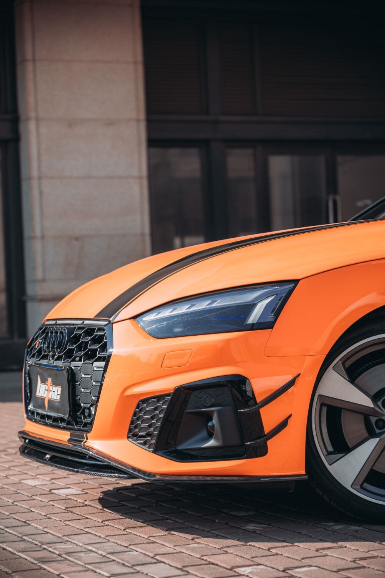 BCTXE Tuning Pre-preg Carbon Fiber Front Bumper Canards for Audi S5 & A5 S Line 2020-ON B9.5