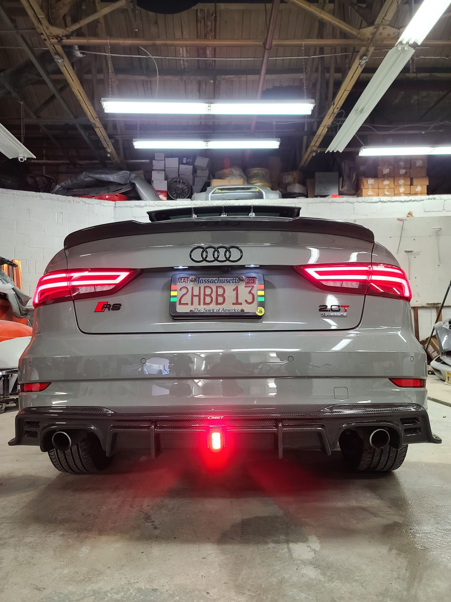 CMST Tuning Carbon Fiber Rear Diffuser for Audi A3 S3 2017-2020