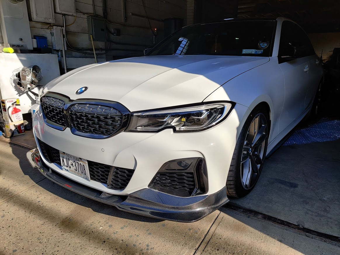 CMST Tuning Carbon Fiber Front Lip Splitter for BMW 3 Series G20 M340i 330i 2019-2022