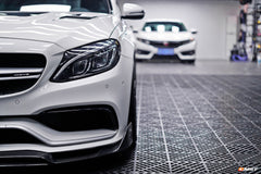CMST Carbon Fiber Front Lip for Mercedes Benz C63 C63S AMG Sedan & Coupe 2015-ON