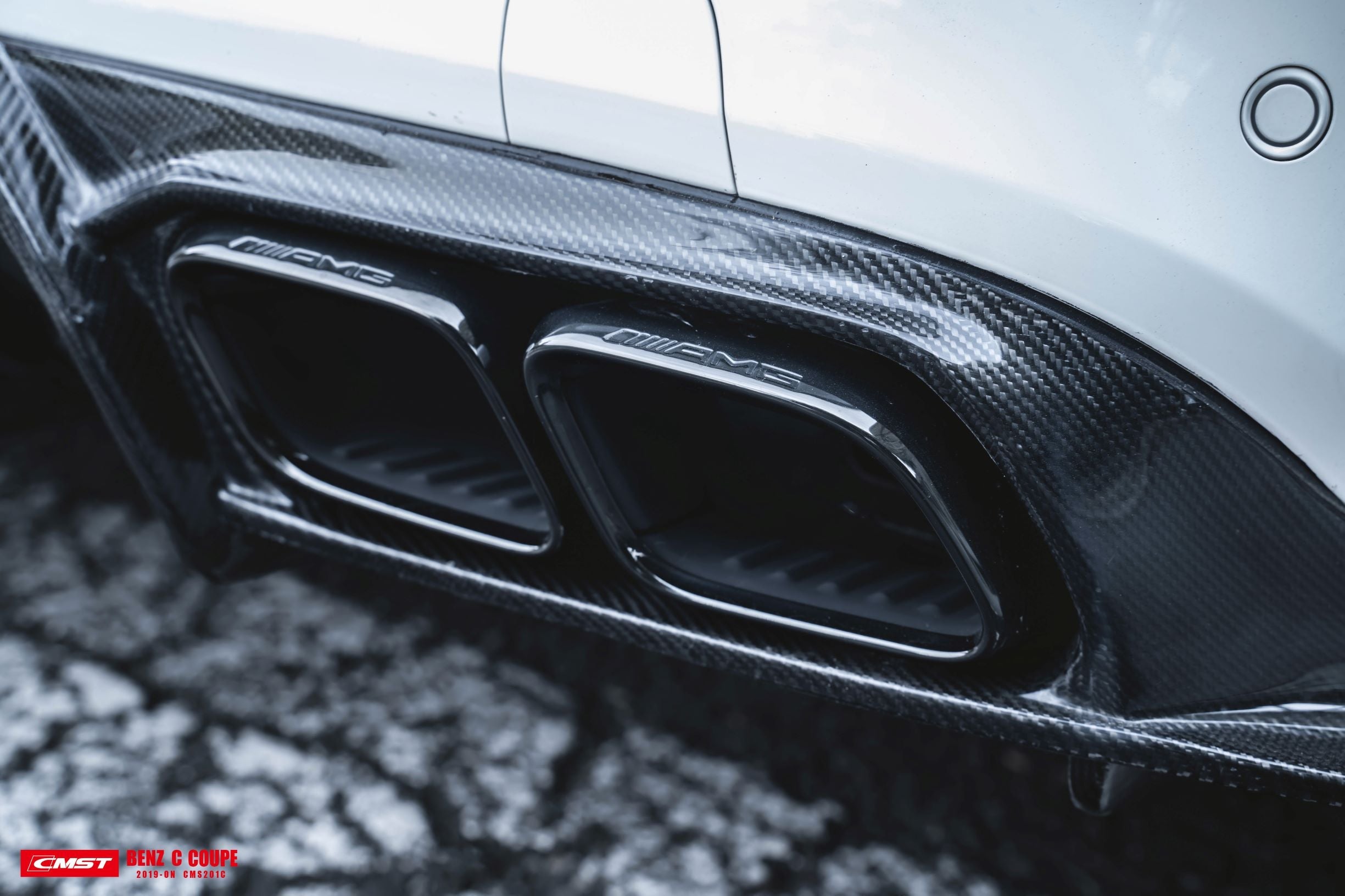 CMST Carbon Fiber Rear Diffuser for Mercedes Benz C Coupe W205 (2019-ON)