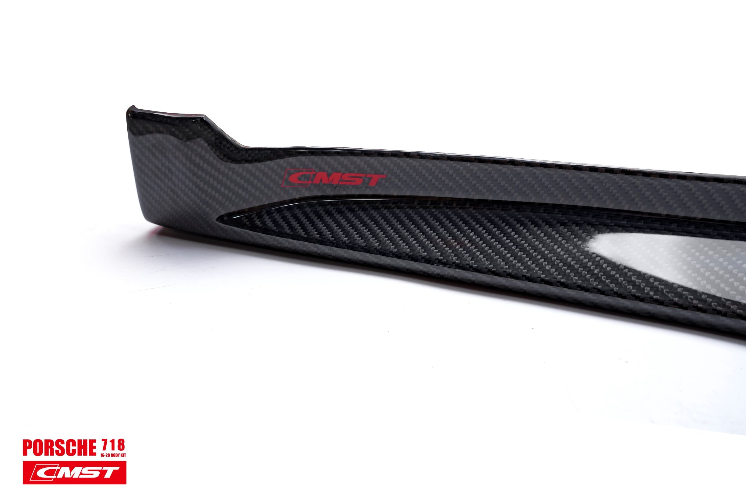 CMST Carbon Fiber Front Lip Ver.2 for Porsche Cayman/Boxster 718 2016-2020