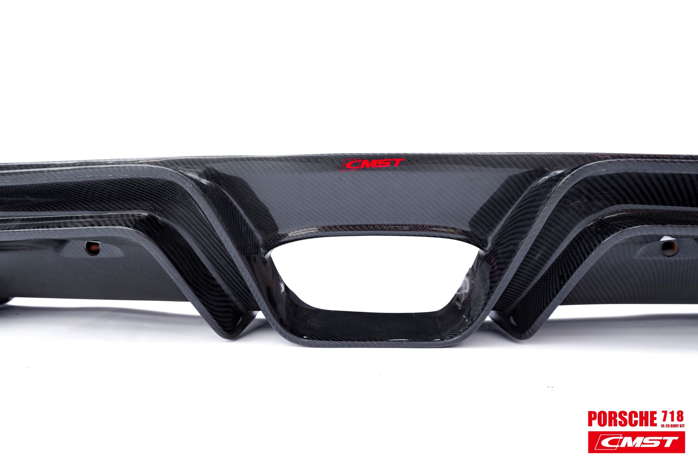 CMST Carbon Fiber Rear Diffuser Ver.2 for Porsche Cayman/Boxster 718 2016-2020