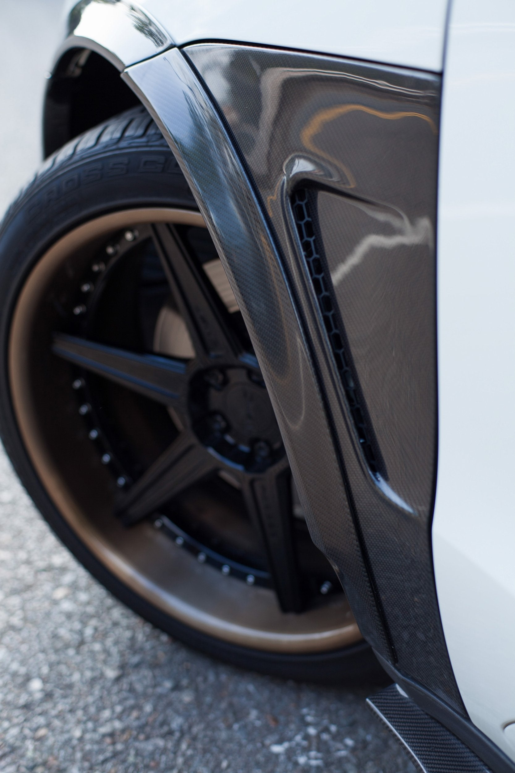CMST Carbon Fiber Wheel Arches (12 Pcs) for Porsche Macan & Macan S & Macan GTS 2015-2021