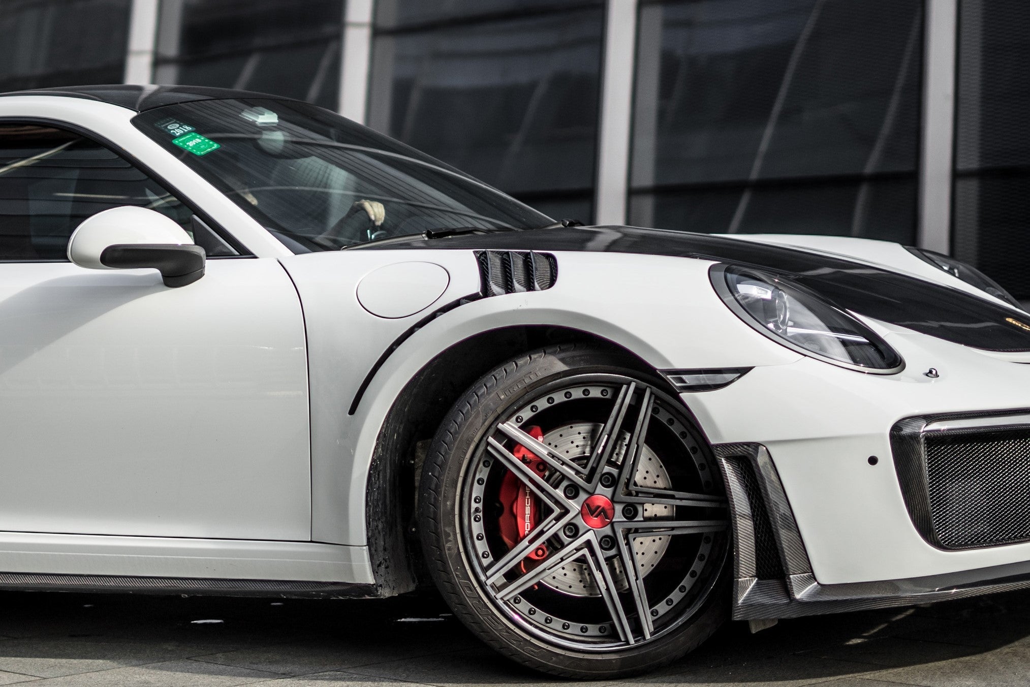 CMST Porsche 991.1 991.2 GT2RS (2012-2018) Conversion Kit Carbon Fiber Front Bumper ( 6 Pcs )