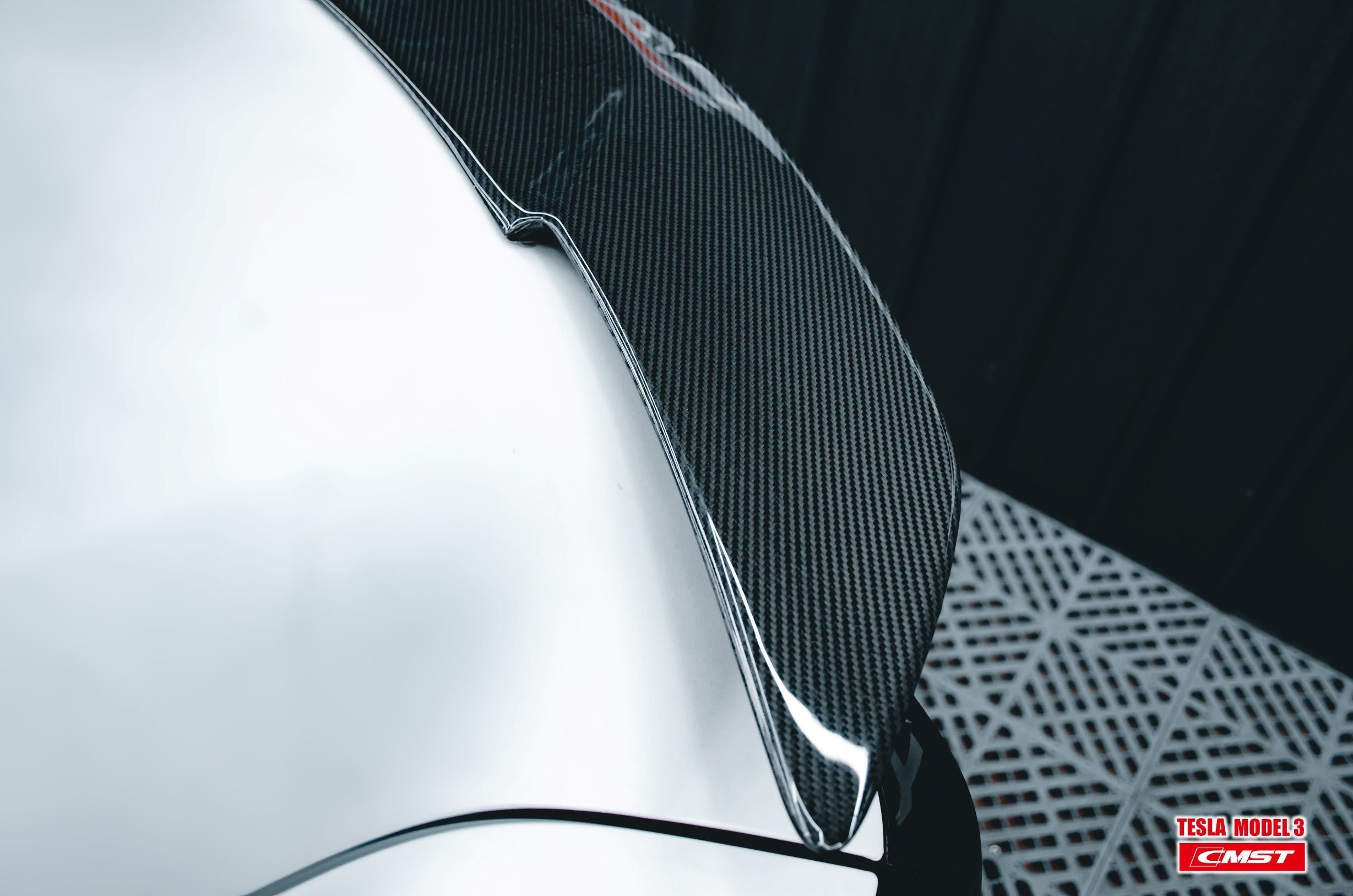New Release!! CMST Tesla Model 3 Carbon Fiber Rear Spoiler Ver.3