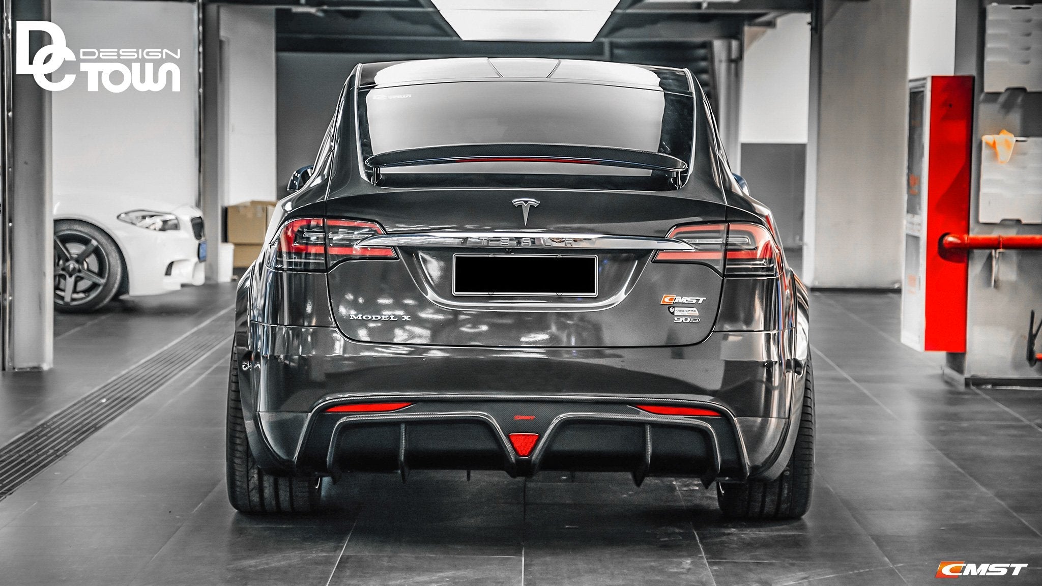 CMST Carbon Fiber Rear Diffuser for Tesla Model X 2016-2021