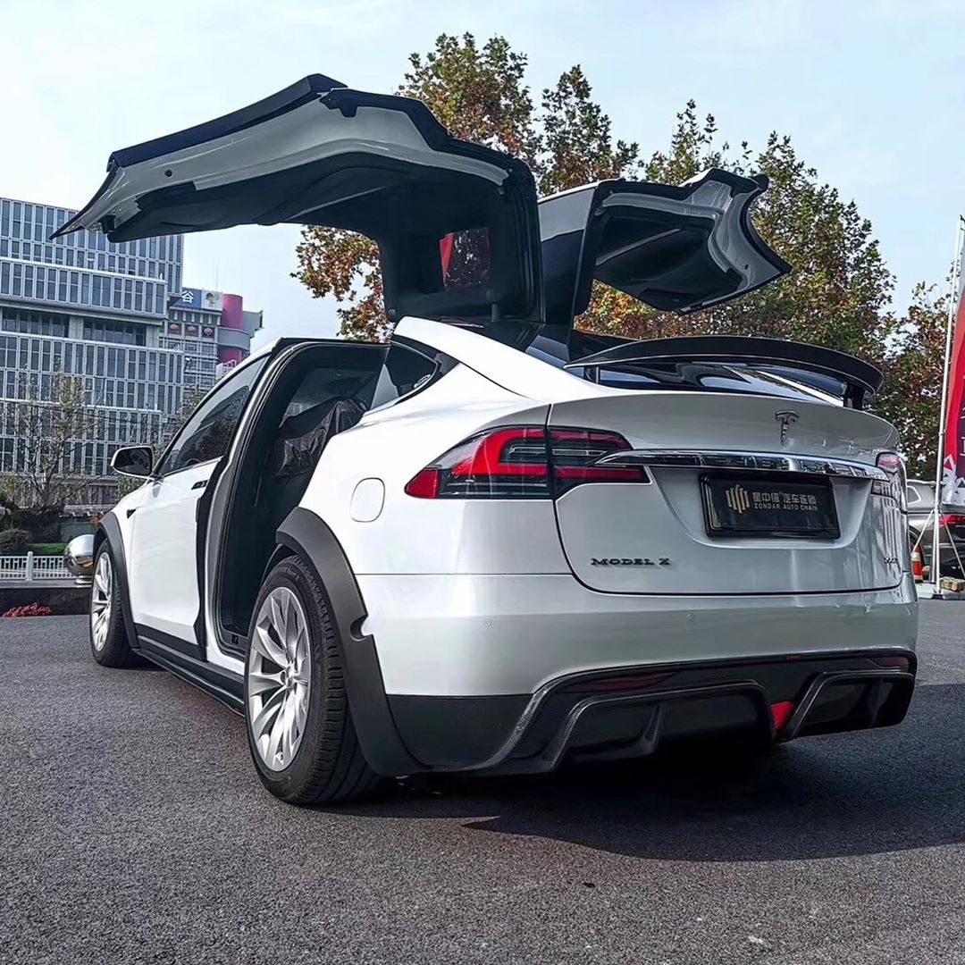 CMST Carbon Fiber Rear Spoiler for Tesla Model X 2016-2021