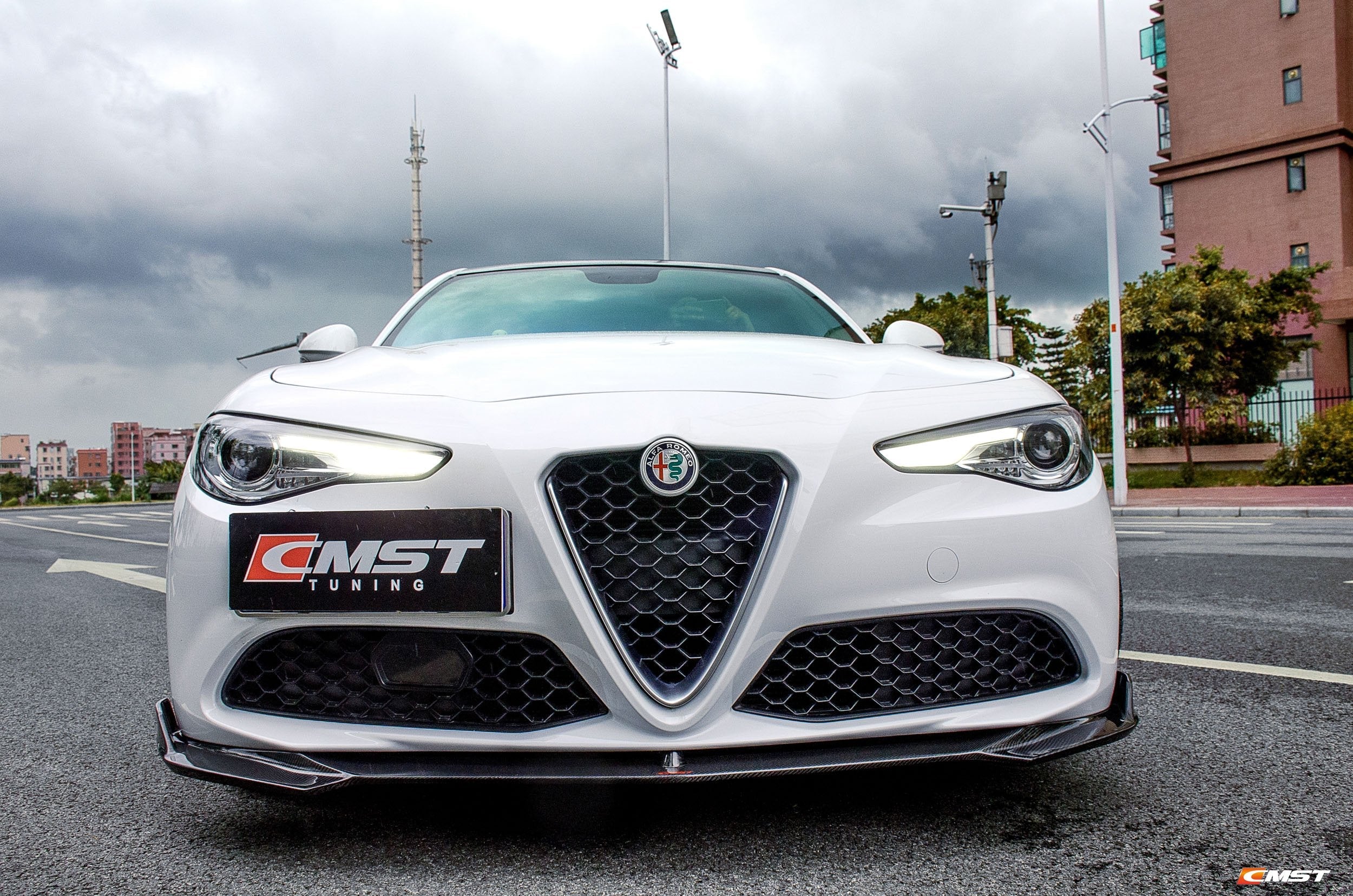 CMST Tuning Carbon Fiber Front Lip for Alfa Romeo 2016-ON Giulia
