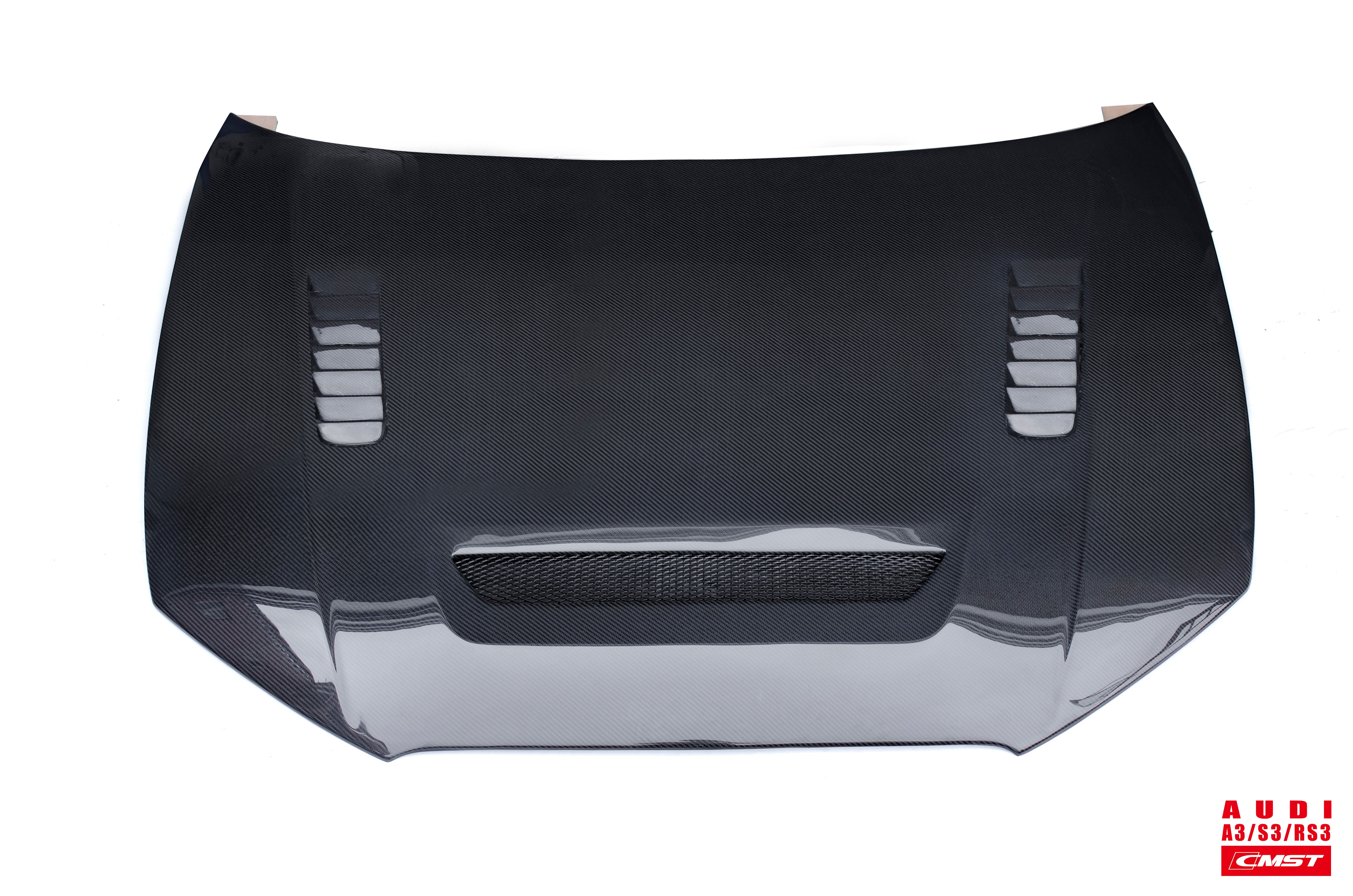 CMST Tuning Carbon Fiber Hood Bonnet Ver.2 for Audi RS3 A3 A3 S Line 2014-2020 Sedan