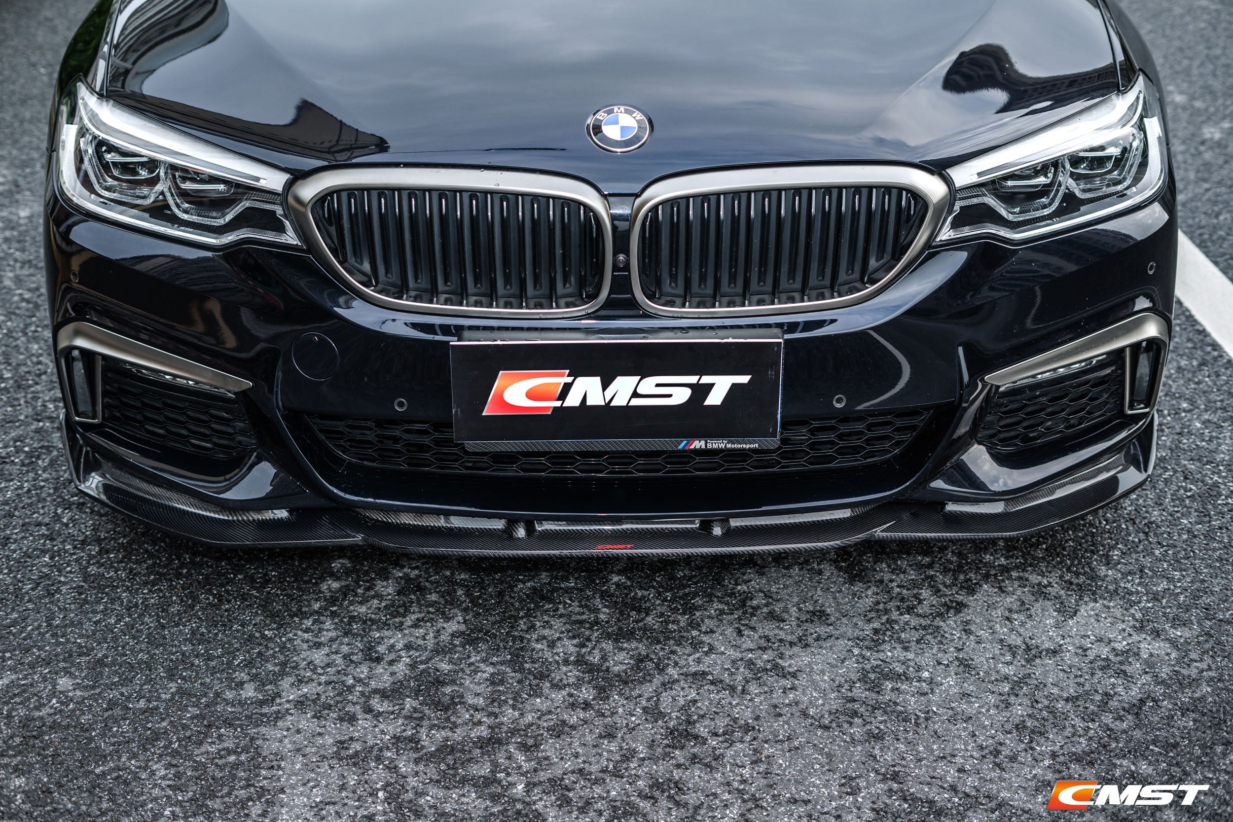 CMST Tuning Carbon Fiber Front Bumper Upper Valences for BMW 5 Series G30 / G31 2017-2020  Pre-facelift
