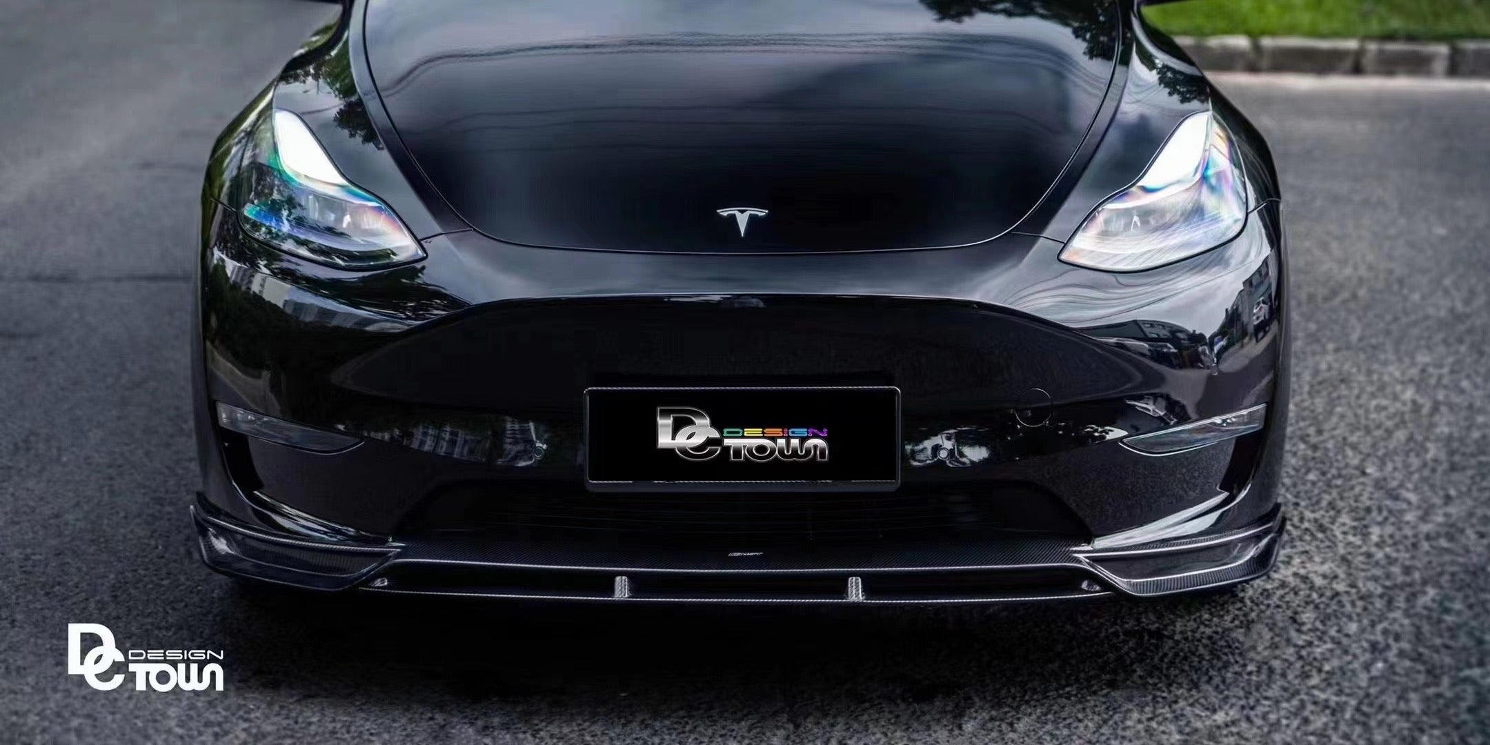 CMST Tuning Carbon Fiber Front Lip Ver.2 for Tesla Model Y
