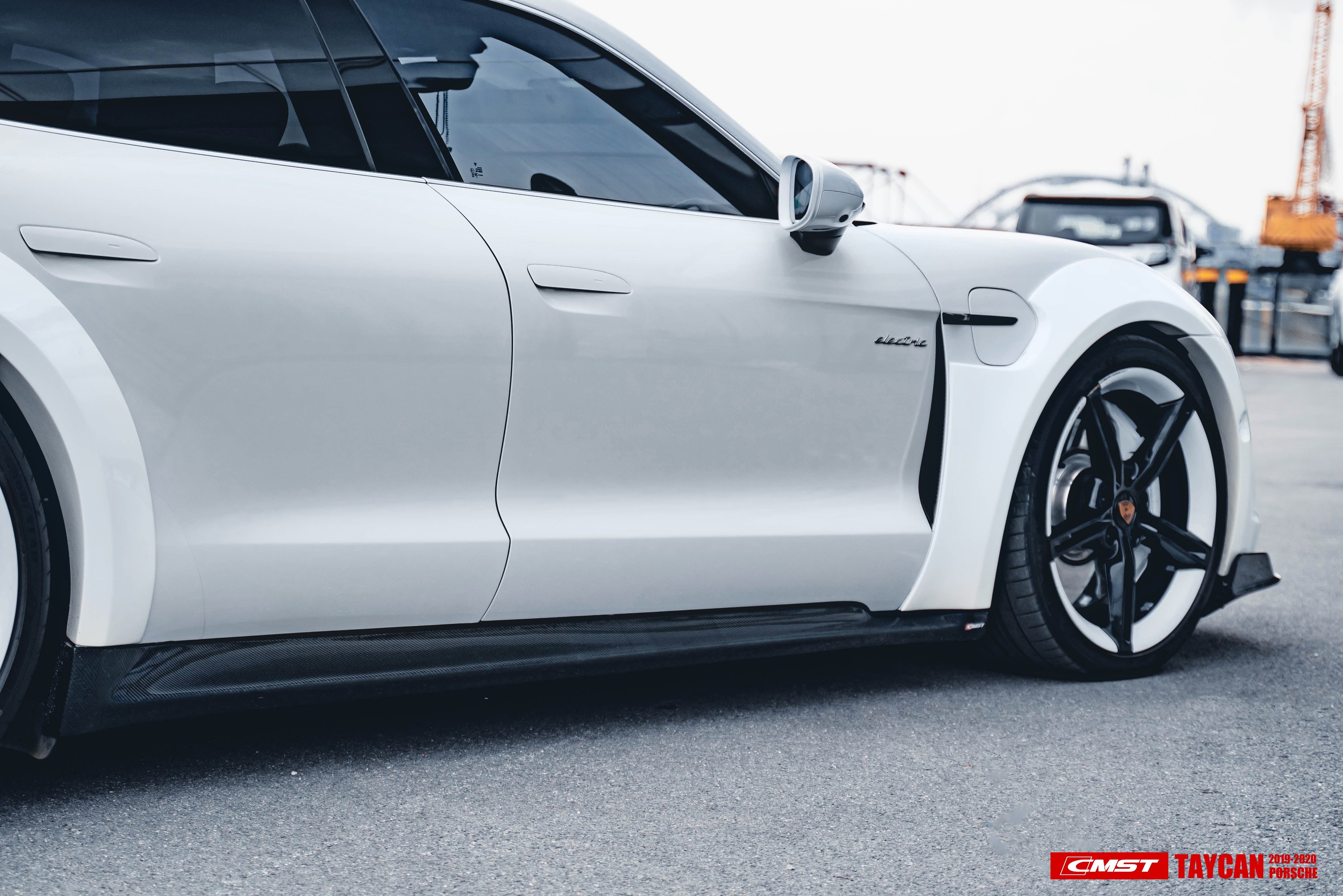CMST Tuning Carbon Fiber Side Skirts for Porsche Taycan & 4S & Turbo & Turbo S
