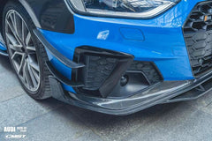CMST Tuning Carbon Fiber Front Bumper Canards for Audi S4 & A4 S-line 2020-ON B9.5