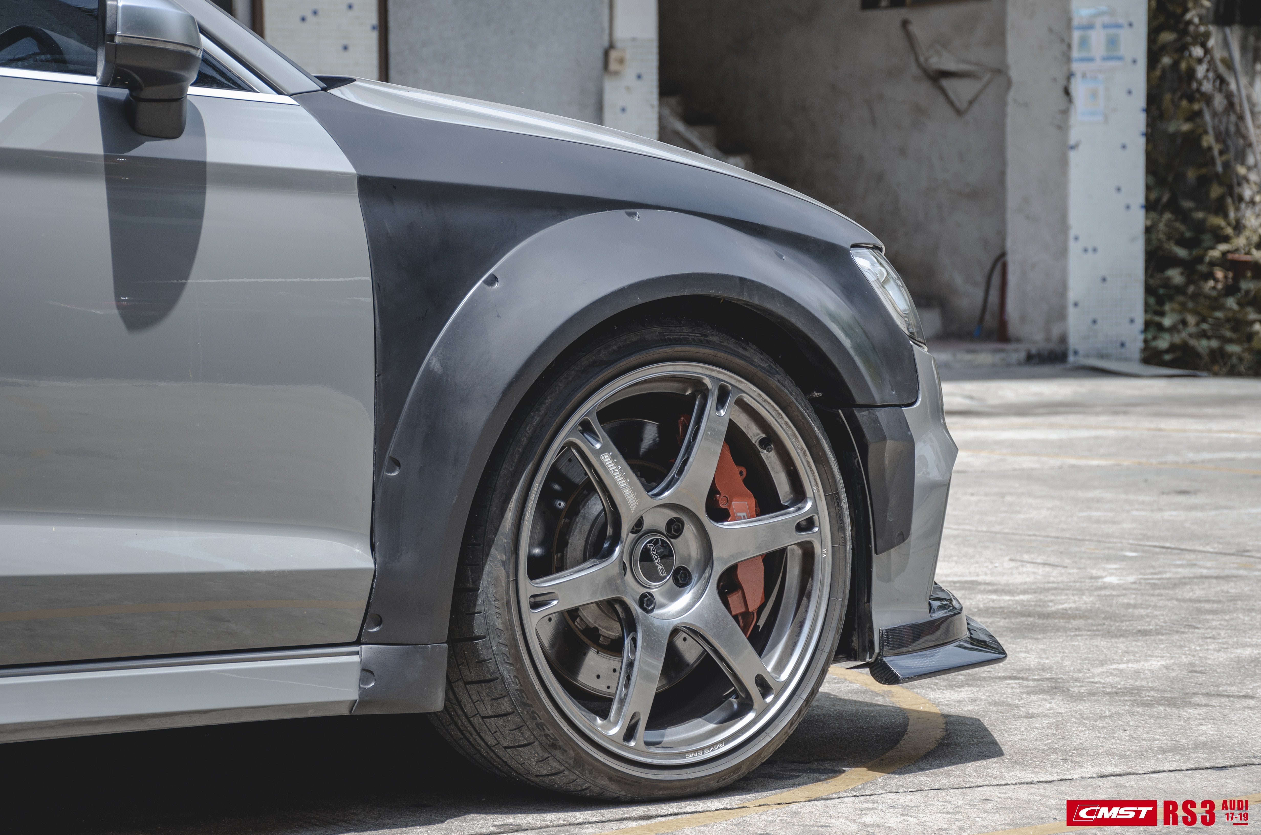 New Release!! CMST Tuning Carbon Fiber Widebody Fender Arches ( 12 Pcs ) for Audi RS3 2014-ON