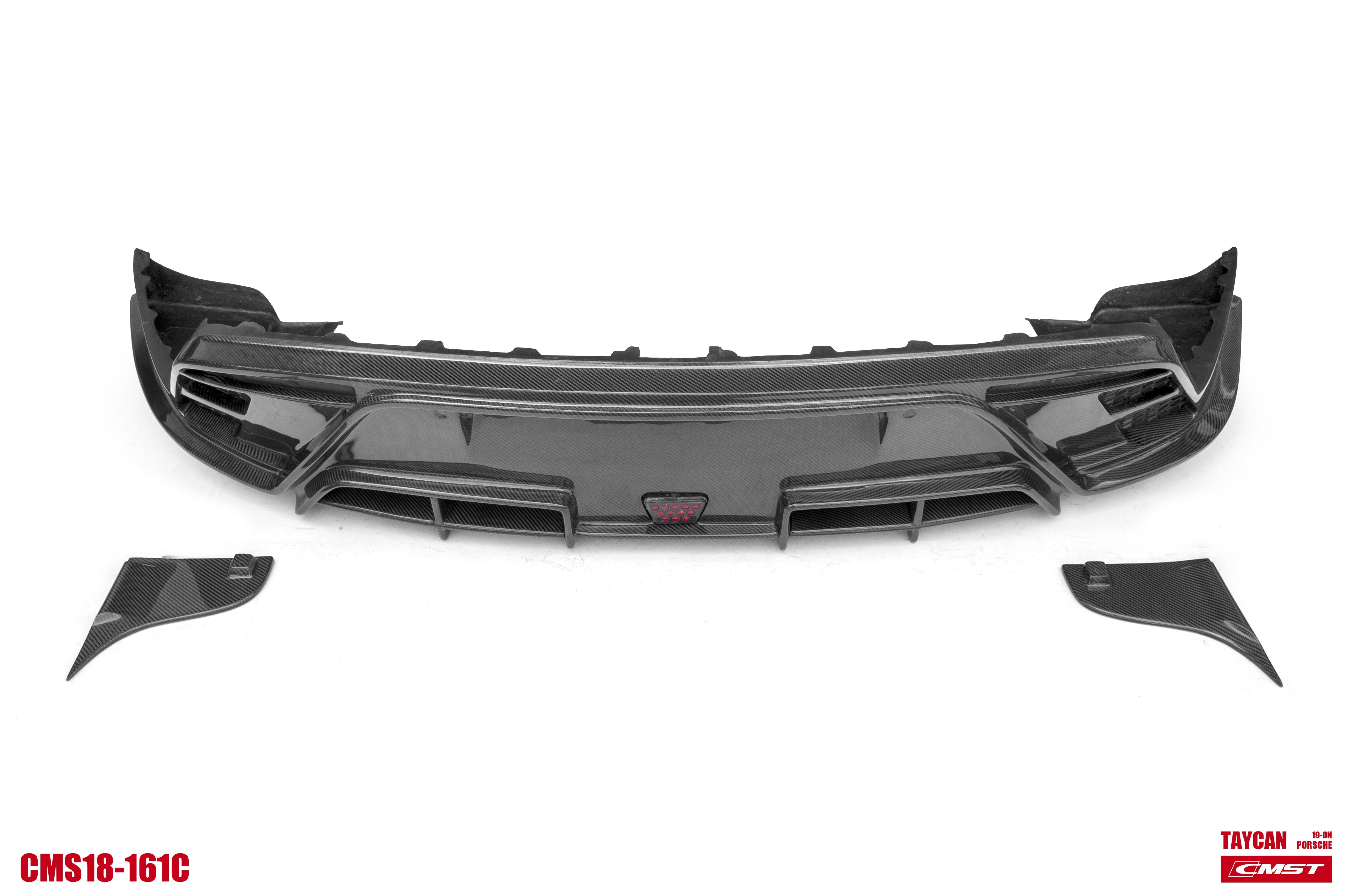 CMST Tuning Carbon Fiber Rear Diffuser & Canards for Porsche Taycan Base & 4S