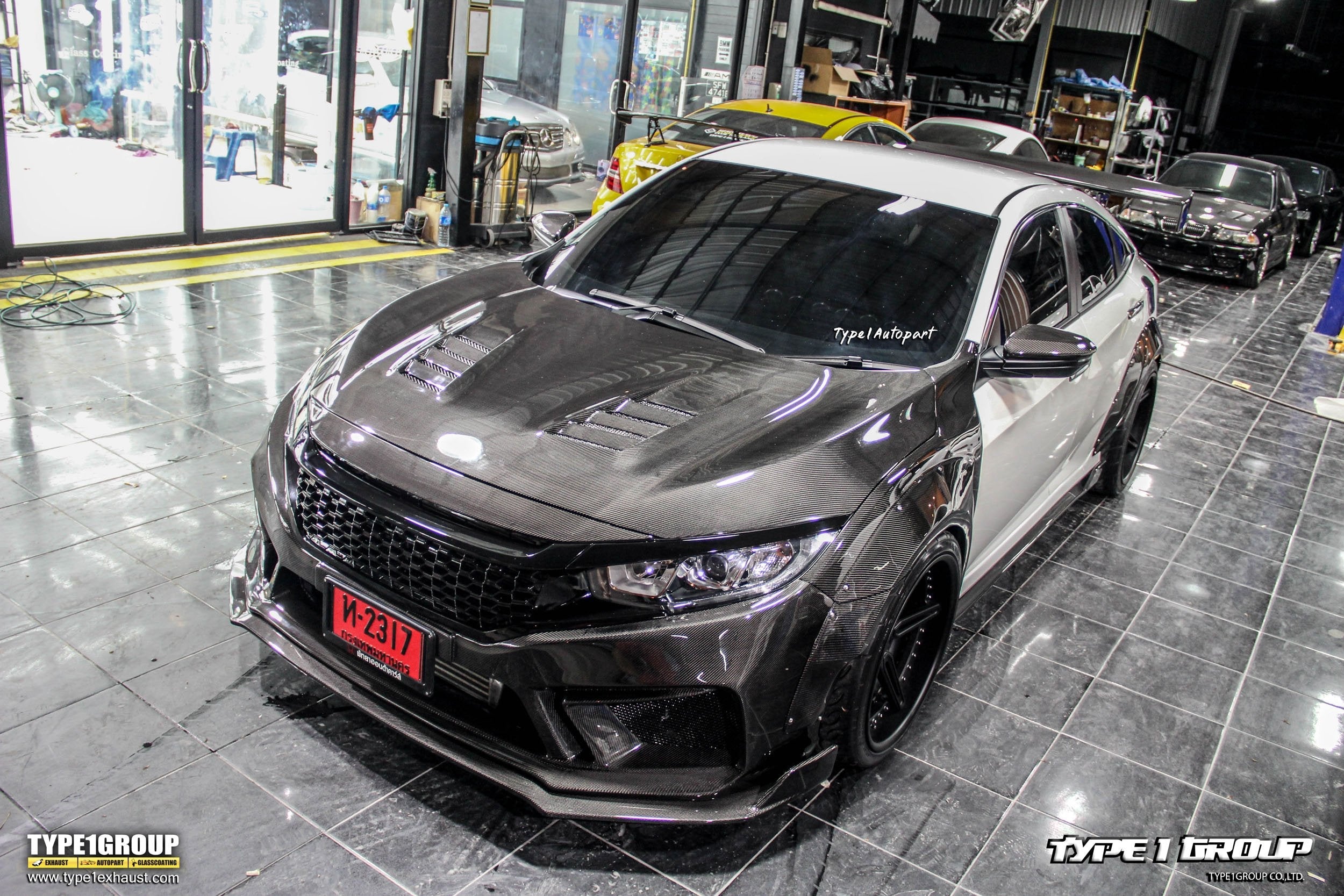 CMST Tuning Carbon Fiber Widebody Fenders & Wheel Arches for Honda 10th Gen Civic