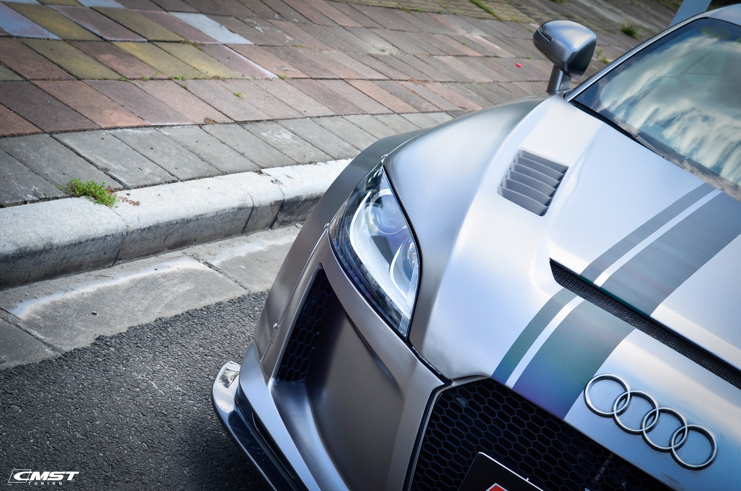 CMST Tuning Carbon Fiber Front Bumper & Front Lip For Audi TT TTS MK2 8J 2011-2015