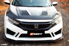 CMST Tuning Carbon Fiber Front Grill & Eye Lid Eyebrows for Honda 10th Gen Civic
