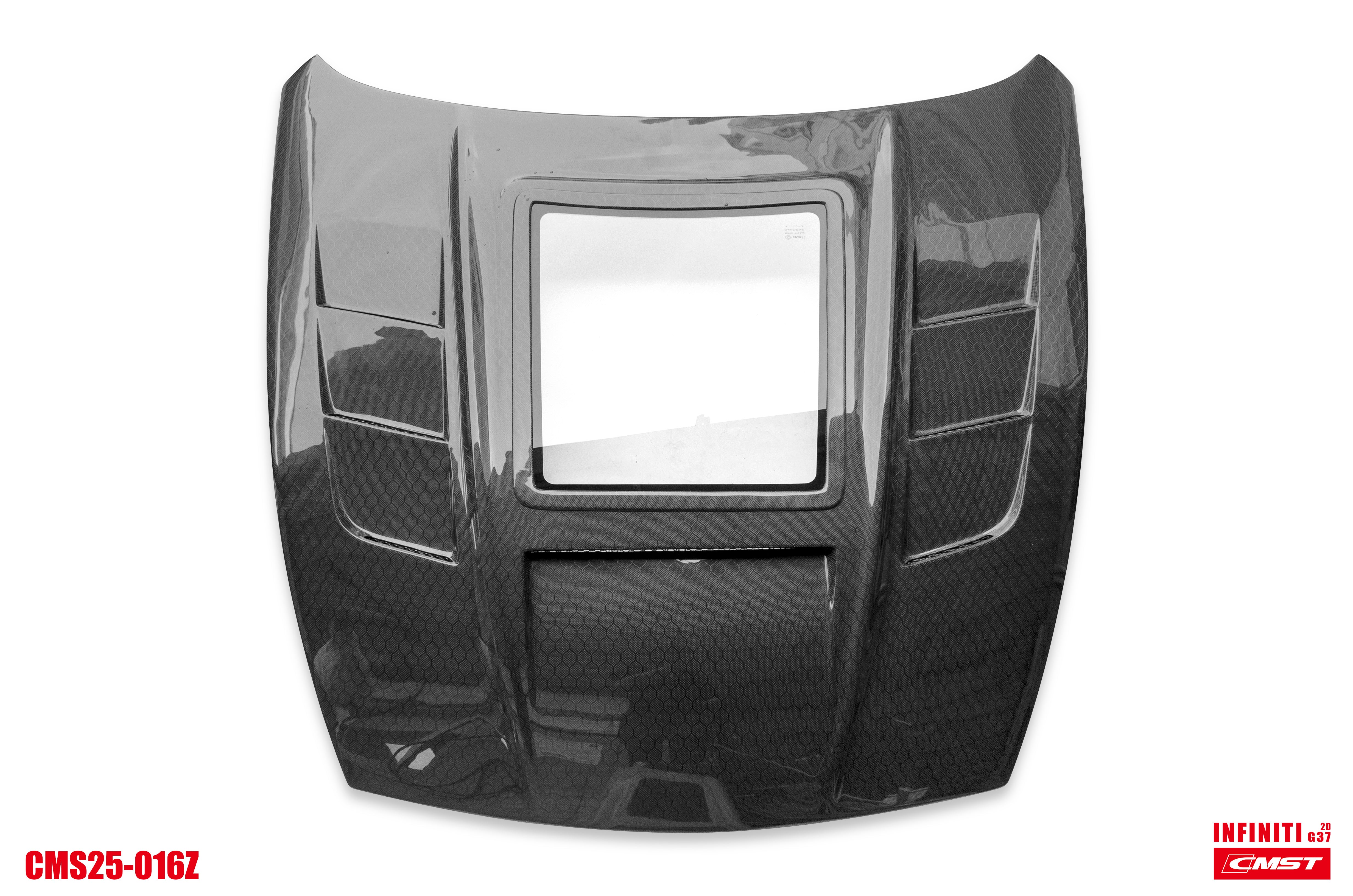 CMST Tuning Carbon Fiber Hood with Tempered Glass for Nissan 370Z Z34 Fairlady Z
