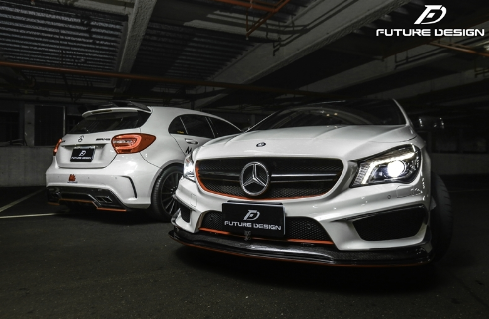 Future Design Carbon 2014-2016 C117 CLA-250 CLA-45 Carbon Fiber Front Lip Ver.4