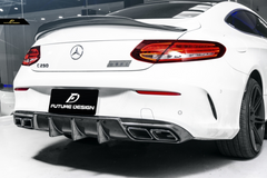 Future Design Carbon 2015-ON Carbon Fiber Rear Spoiler P Style for Mercedes Benz W205 C300 C43 C63 AMG Coupe 2 Door Sedan 4 Door