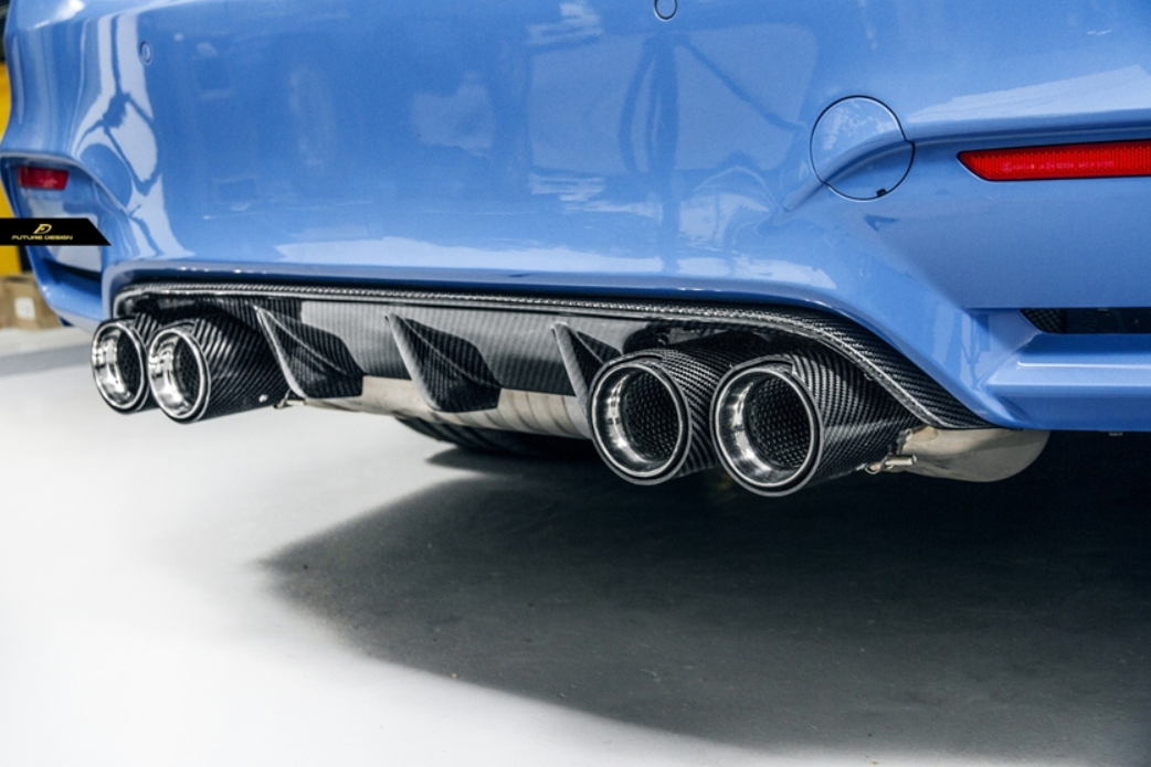 Future Design Carbon MP M Performance Carbon Fiber Rear Diffuser for BMW F80 F82 F83 M3 M4