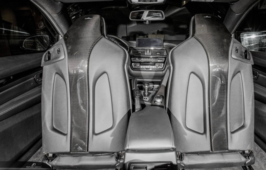 Future Design Carbon BMW F80 F82 F83 M3 M4 Dry Carbon Fiber Seat-back Cover