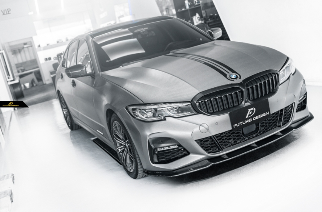 Future Design FD Carbon Fiber Front Splitter for BMW G20 / G21 3 Series M340i 330i
