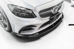 Future Design Carbon Carbon Fiber Front Lip FD GT for W205 C300 2019-ON 2 Door Coupe 4 Door Sedan