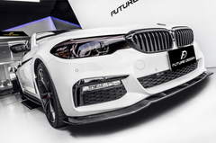 Future Design Carbon Carbon Fiber Front Lip FD Style For BMW 5 Series G30 530i 540i 2017-2020 Pre-facelift