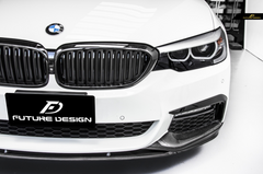 Future Design Carbon Carbon Fiber Front Lip M Performance Style For BMW 5 Series G30 530i 540i 2017-2020 Pre-facelift