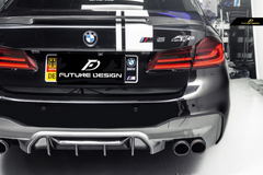 Future Design Carbon Carbon Fiber Rear Diffuser M5 Performance Style For BMW 5 Series G30 530i 540i 2017-ON