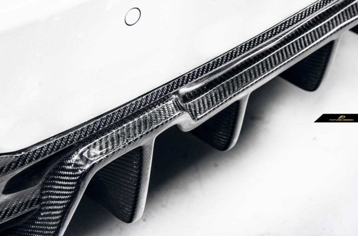 Future Design Carbon Carbon Fiber Rear Diffuser GT Style For BMW 5 Series G30 530i 540i 2017-ON