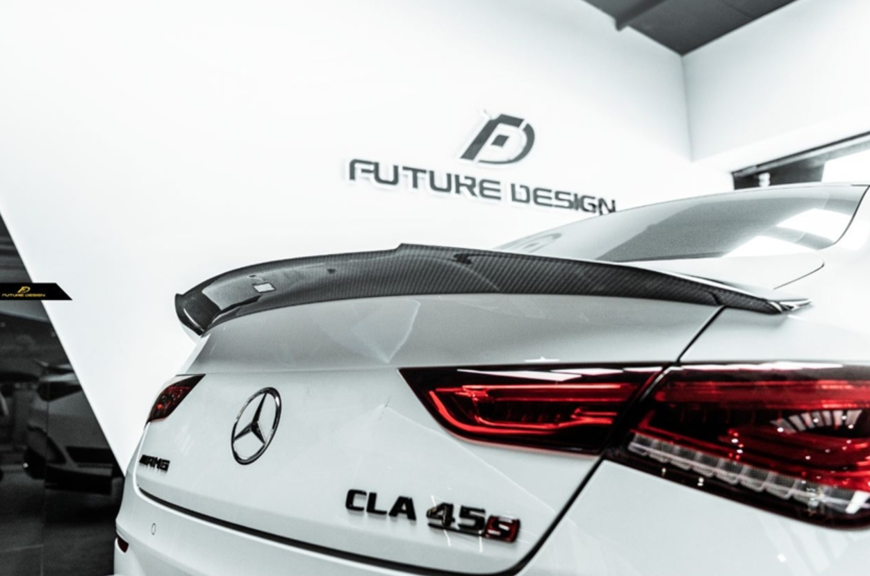 Future Design  FD GTS V Carbon Fiber Rear Spoiler For CLA C118 CLA45 CLA35 CLA250 2020-ON
