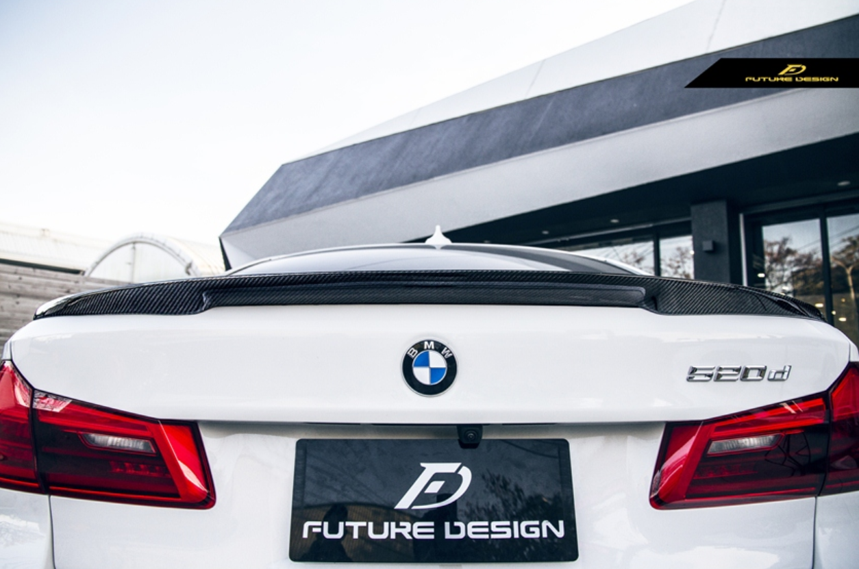 Future Design Carbon Fiber Rear Spoiler M Performance Style For BMW F90 M5 & 5 Series G30 530i 540i 2017-ON