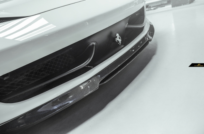 Future Design Carbon Ferrari 458 Carbon Fiber Front Lip Splitter