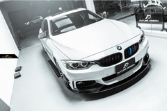 Future Design Carbon Carbon Fiber Front Bumper Canards for BMW 4 Series F32 F33 F36