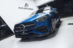 Future Design Carbon Fiber FD FRONT LIP (3 Pcs)  for W206 C300 with AMG Package Sedan 2021-ON